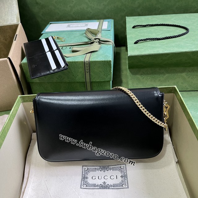 gucci專櫃2024新款原廠皮肩背女包 古馳Horsebit1955系列迷你手袋 jcp1710